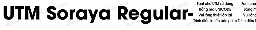 UTM Soraya Regular字体转换